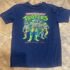 3/$10 Teenage Mutant Ninja Turtles Navy Blue Kids T-Shirt